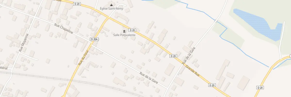 Plan du 13 Gr Grande Rue à Châtres