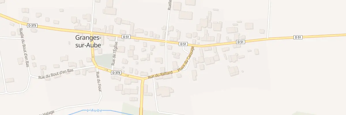 Plan du 1 Rue du Carouge à Granges-sur-Aube