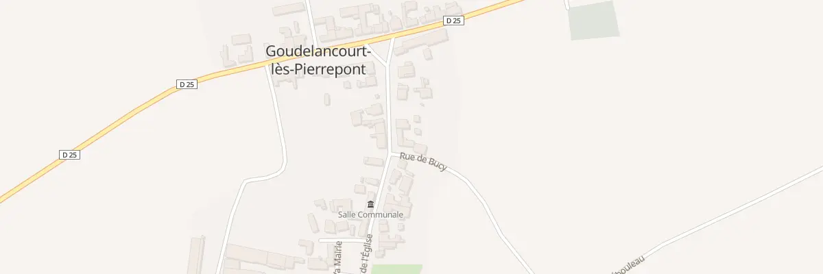 Plan du 1 Rue de Bucy à Goudelancourt-lès-Pierrepont