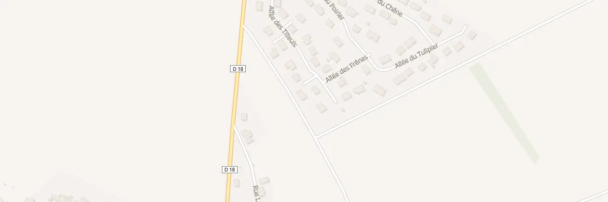 Plan du 1 Imp des Acacias à Étoges