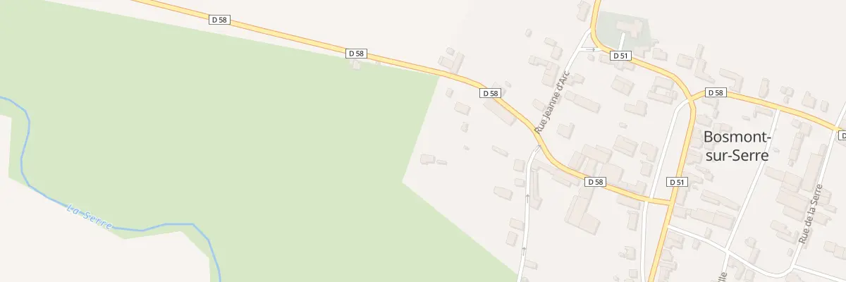 Plan du 7 Rue du Moulin de Bosmont à Bosmont-sur-Serre