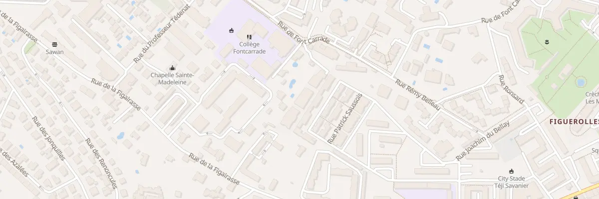 Plan du 635 Rue de Fontcarrade à Montpellier