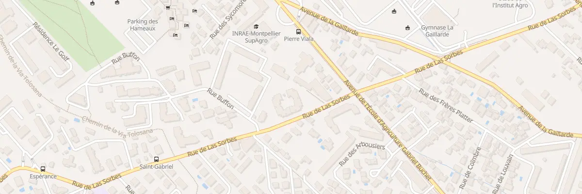 Plan du 772 Rue de Las Sorbes à Montpellier