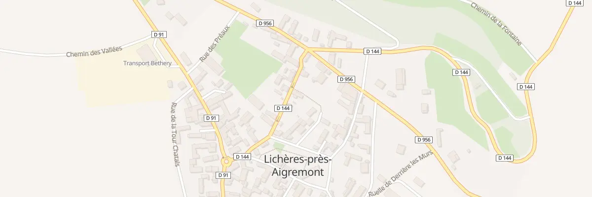 Plan du 6 Gr Grande Rue à Lichères-près-Aigremont