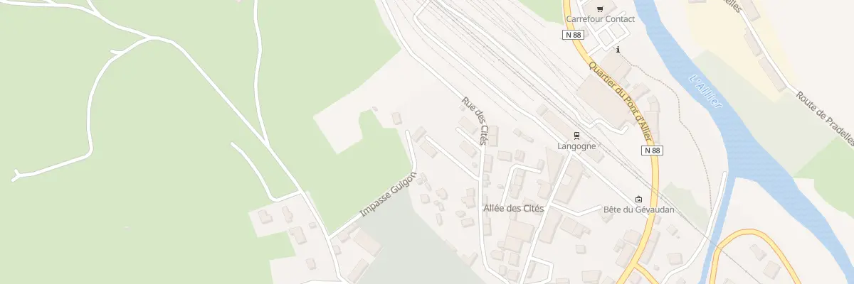 Plan du 11 Rue des Cités à Langogne