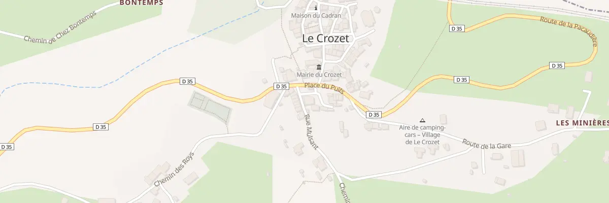 Plan du 5083 Le Bourg au Crozet