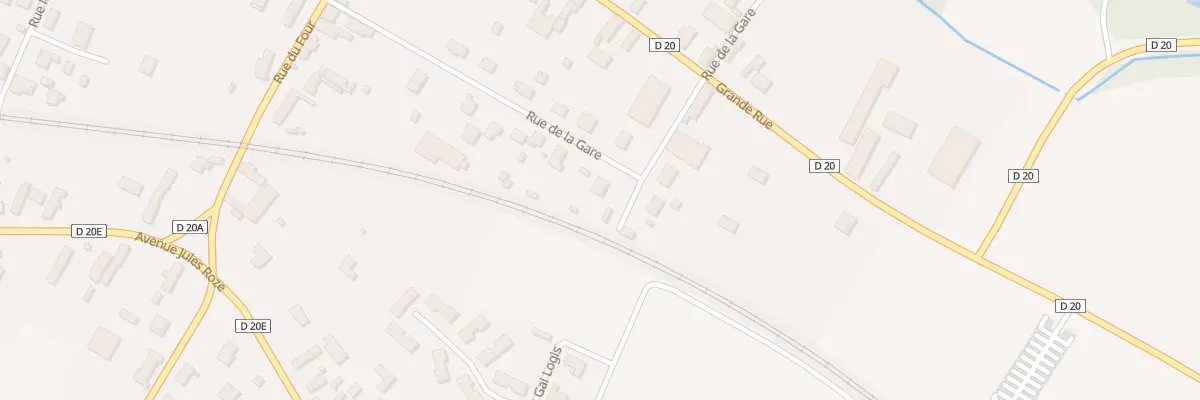Plan du 14 Rue de la Gare à Châtres