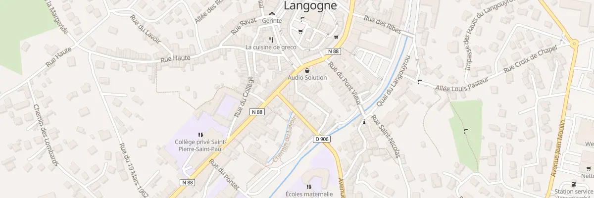Plan du 10 Rue des Calquieres à Langogne