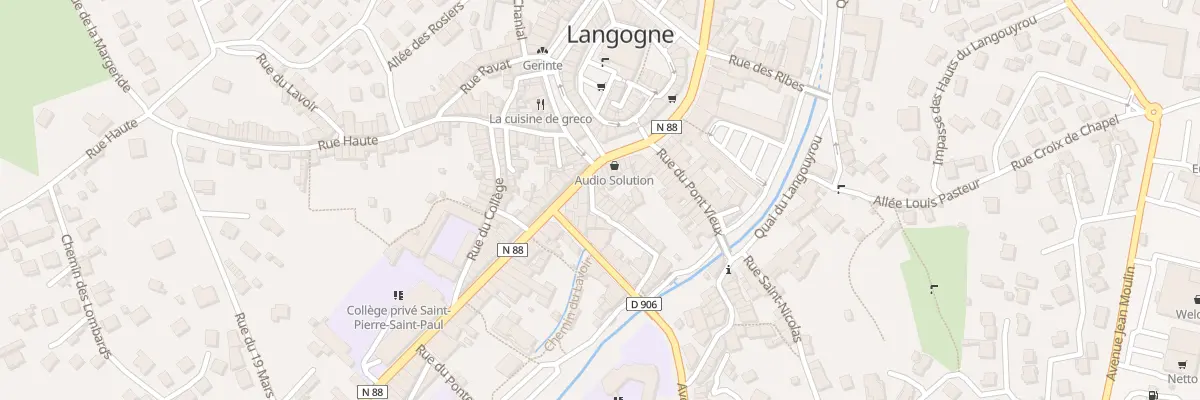 Plan du 3 Rue des Calquieres à Langogne