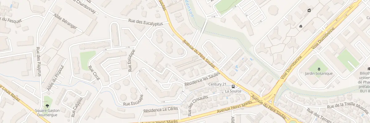 Plan du 1125 Av du Père Soulas à Montpellier