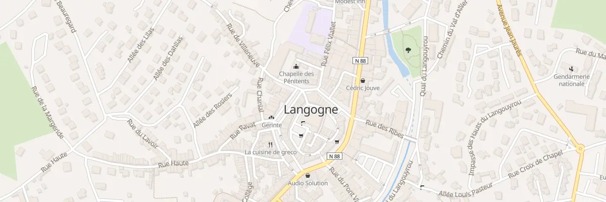 Plan du 1 Bd Notre-Dame à Langogne
