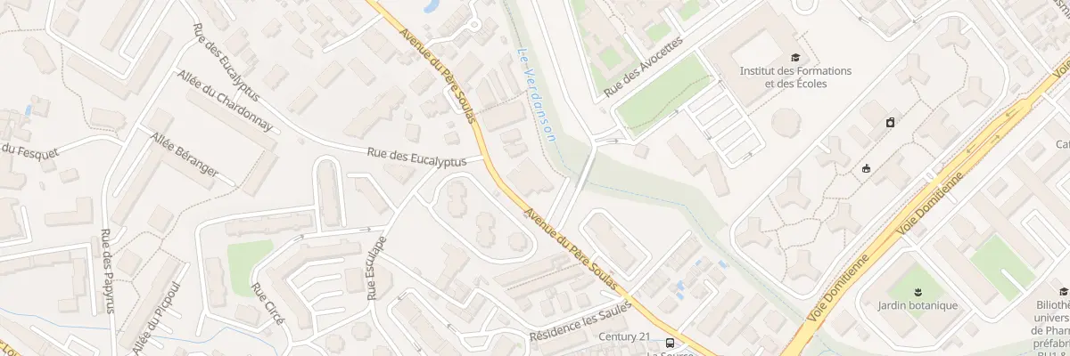 Plan du 1218 Av du Père Soulas à Montpellier