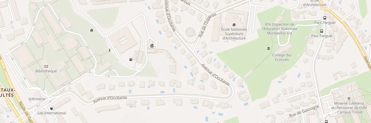 Plan du 765 Av d’Occitanie à Montpellier