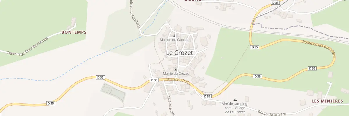 Plan du 5011 Le Bourg au Crozet