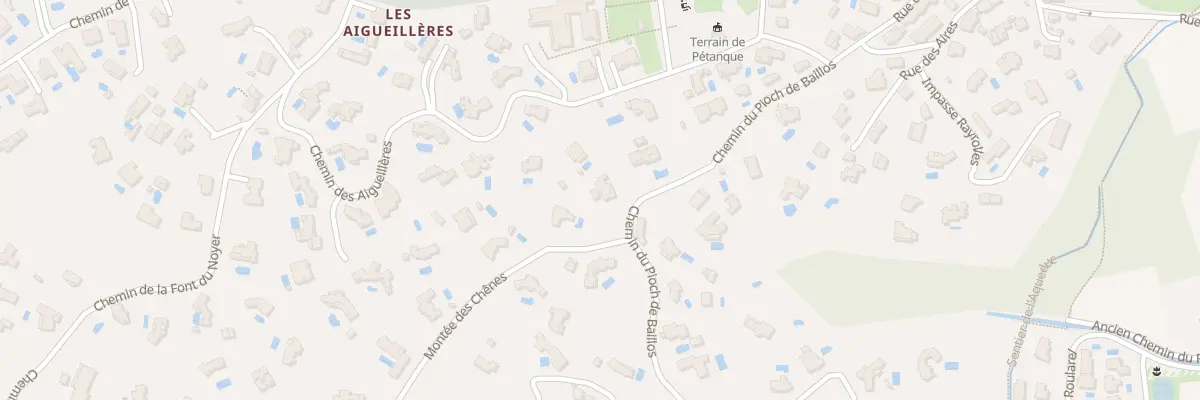 Plan du 263 Che du Pioch de Baïllos à Montferrier-sur-Lez