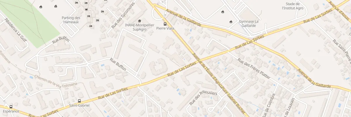 Plan du 706 Rue de Las Sorbes à Montpellier