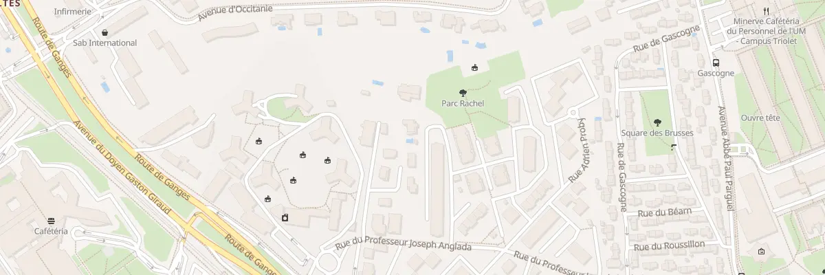 Plan du 1500I Rue du Prof Joseph Anglada à Montpellier