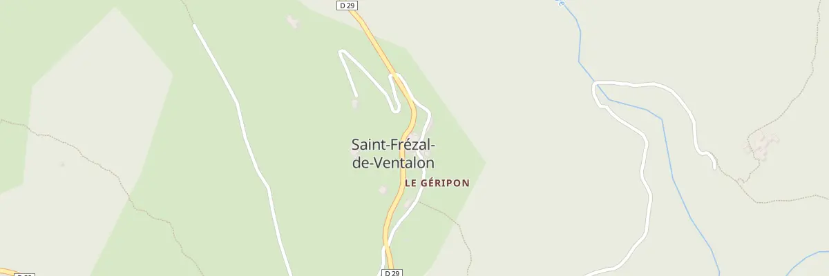 Plan du 5051 Le Geripon à Ventalon en Cévennes