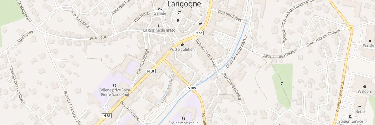 Plan du 13 Rue des Calquieres à Langogne