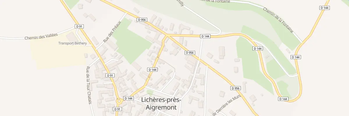 Plan du 12 Rte de Noyers à Lichères-près-Aigremont