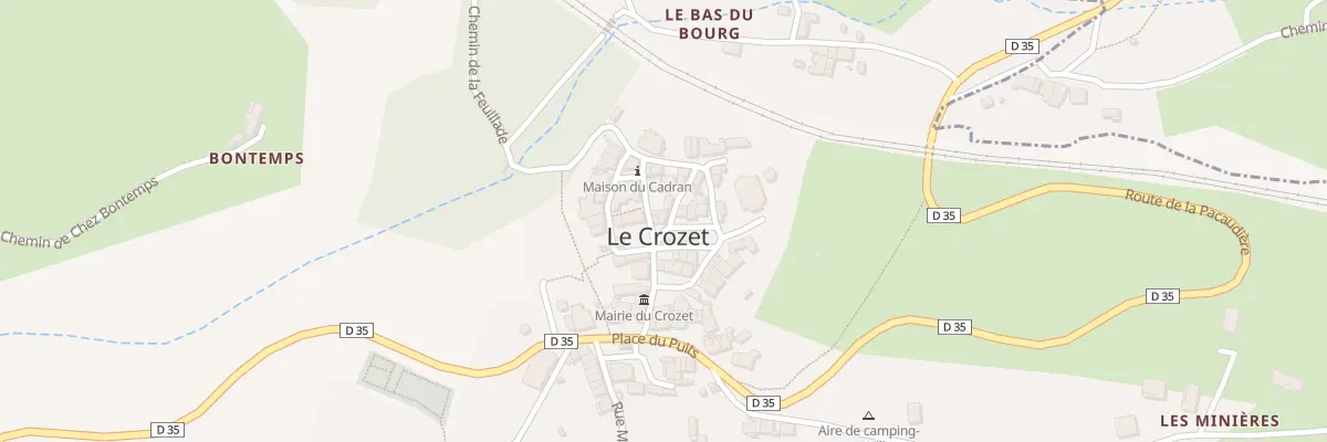 Plan du 91 Rue du Musee au Crozet