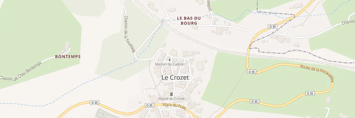 Plan du 189 Rue de la Poterne au Crozet