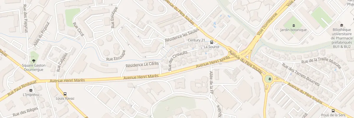 Plan du 19 Rue des Cinsaults à Montpellier