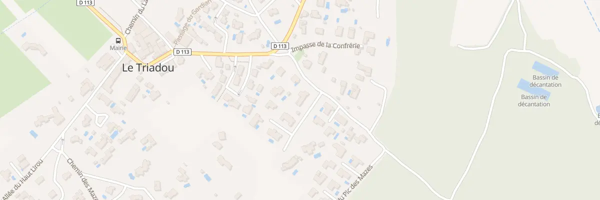Plan du 88 Rue du Chateau d’Eau au Triadou