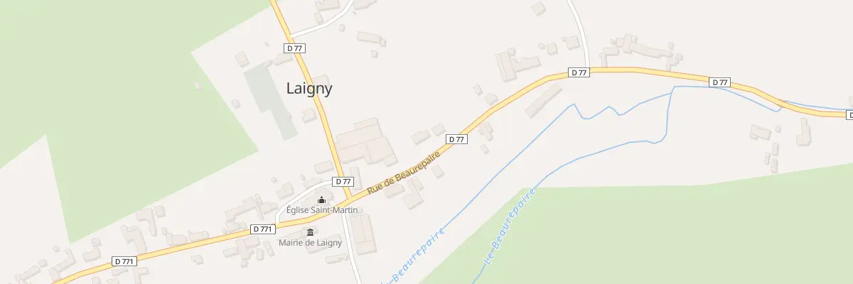 Plan du 1 Rue de Beaurepaire à Laigny