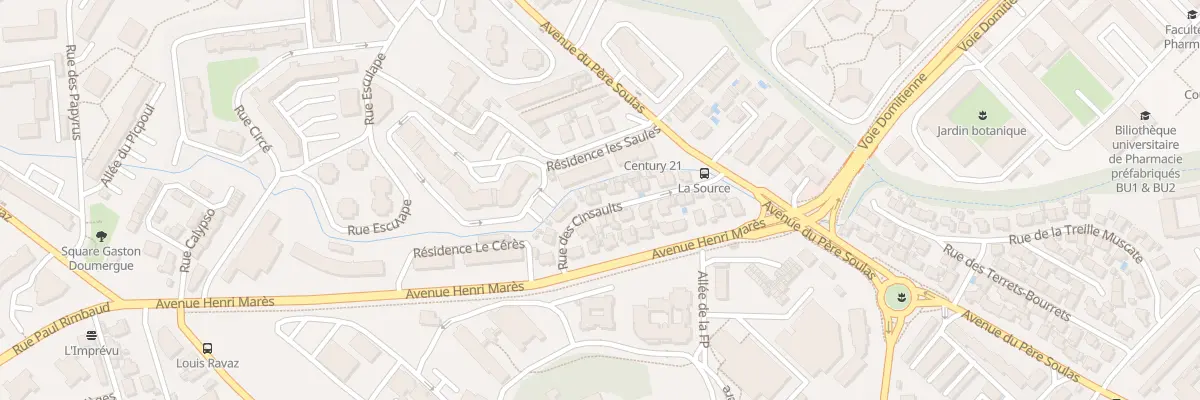 Plan du 16 Rue des Cinsaults à Montpellier