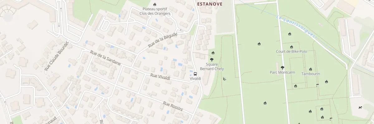 Plan du 834 Rue de Font-Couverte à Montpellier