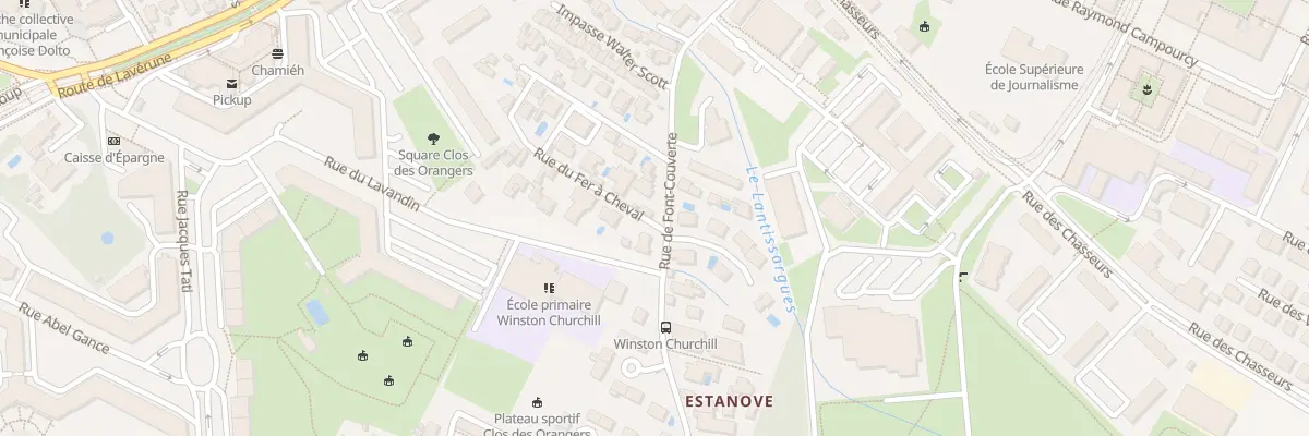 Plan du 530 Rue de Font-Couverte à Montpellier