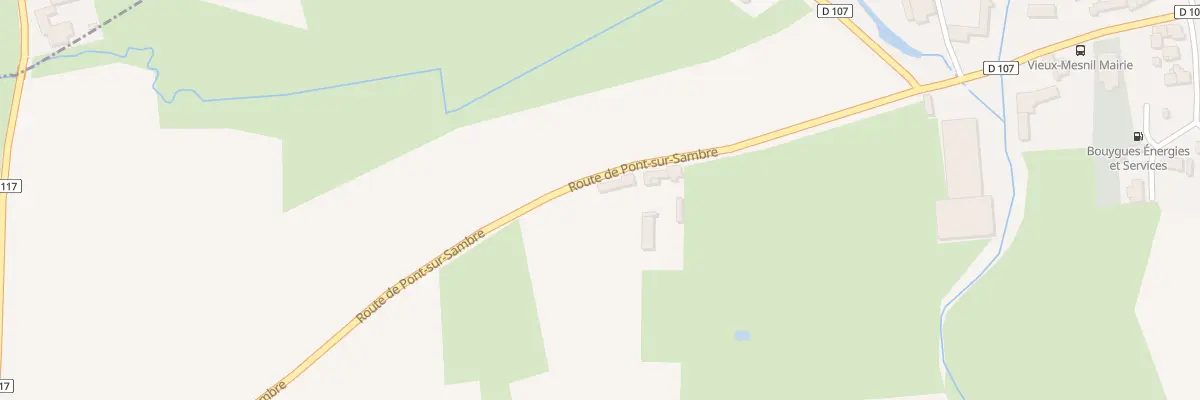 Plan du 5 Rte de Pont - sur - Sambre à Vieux-Mesnil