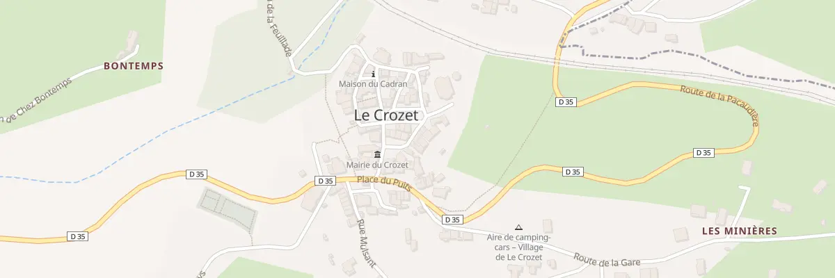 Plan du 86 Rue du Terrail au Crozet