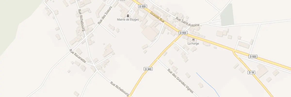 Plan du 3 Rue du Moulin à Étoges