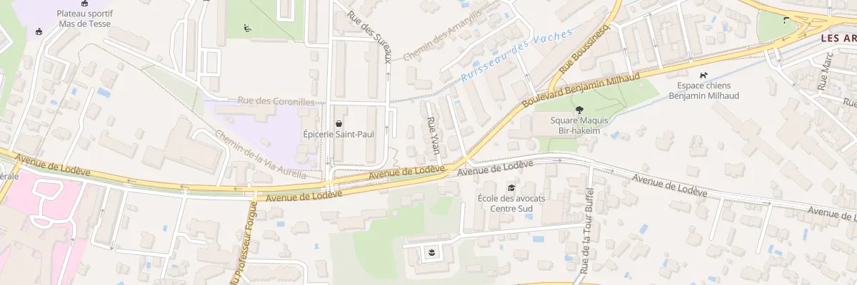 Plan du 7 Rue Yvan à Montpellier