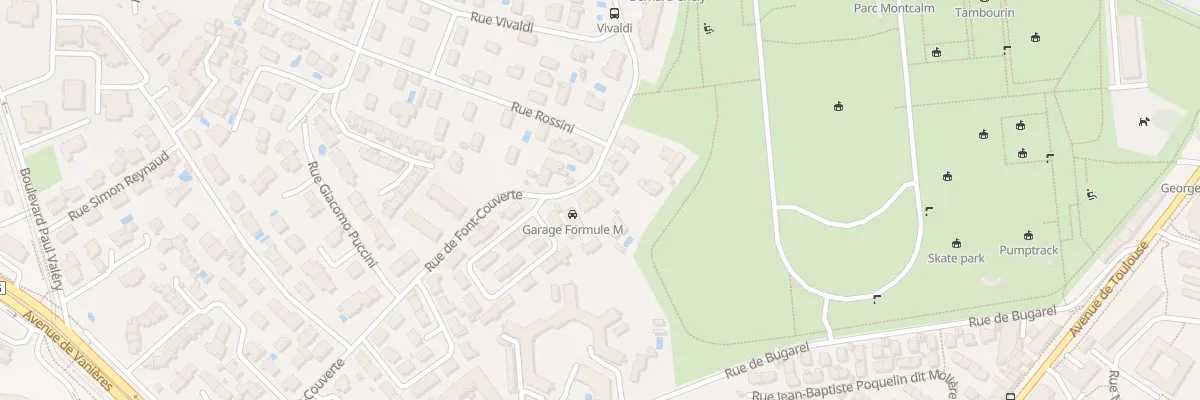 Plan du 1049 Rue de Font-Couverte à Montpellier
