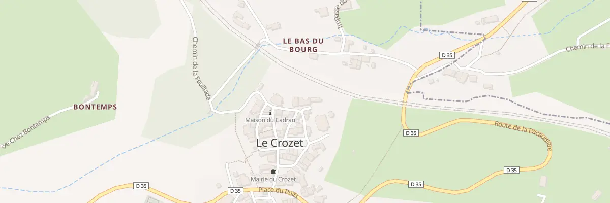Plan du 165 Imp de la Poterne au Crozet