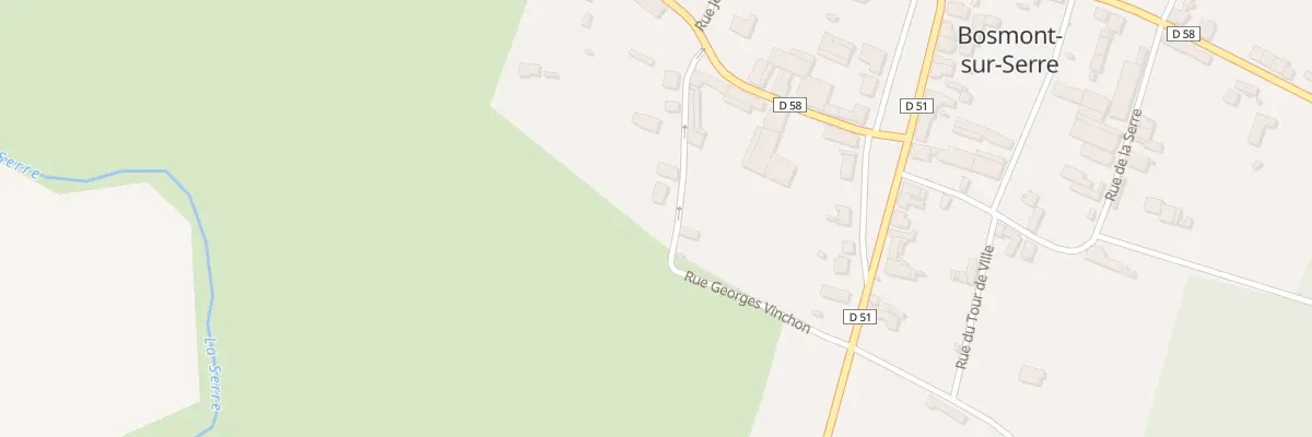 Plan du 6 Rue Georges Vinchon à Bosmont-sur-Serre