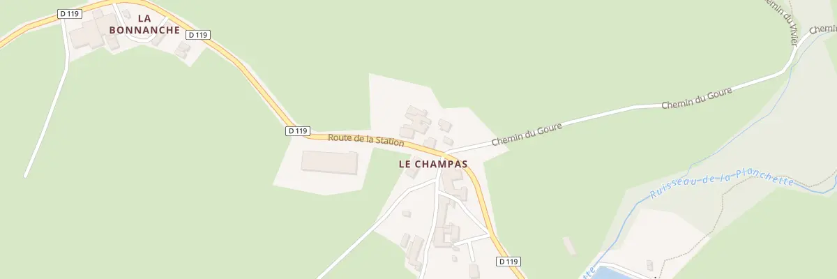Plan du 3130 Rte de la Station à Chalmazel-Jeansagnière