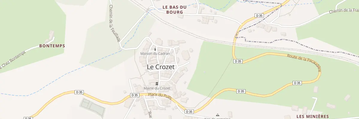 Plan du 125 Pl du Chateau au Crozet