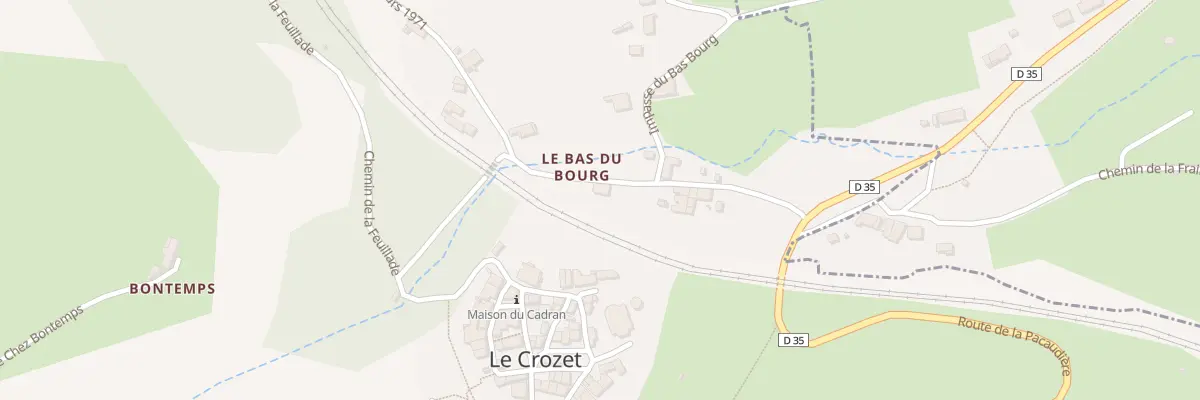 Plan du 159 Che du Bas Bourg au Crozet