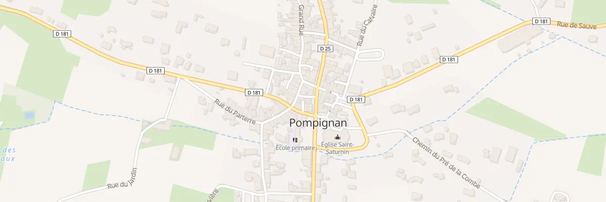 Plan du 1 Tra de l’Épicerie à Pompignan