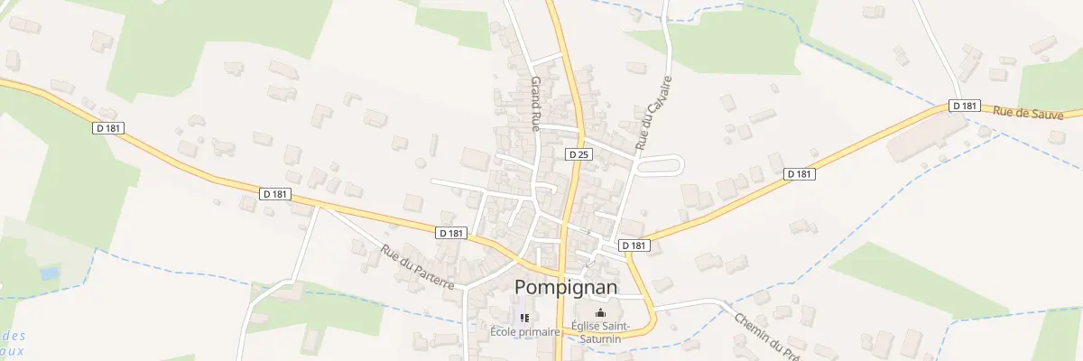 Plan du 1 Imp du Relais à Pompignan