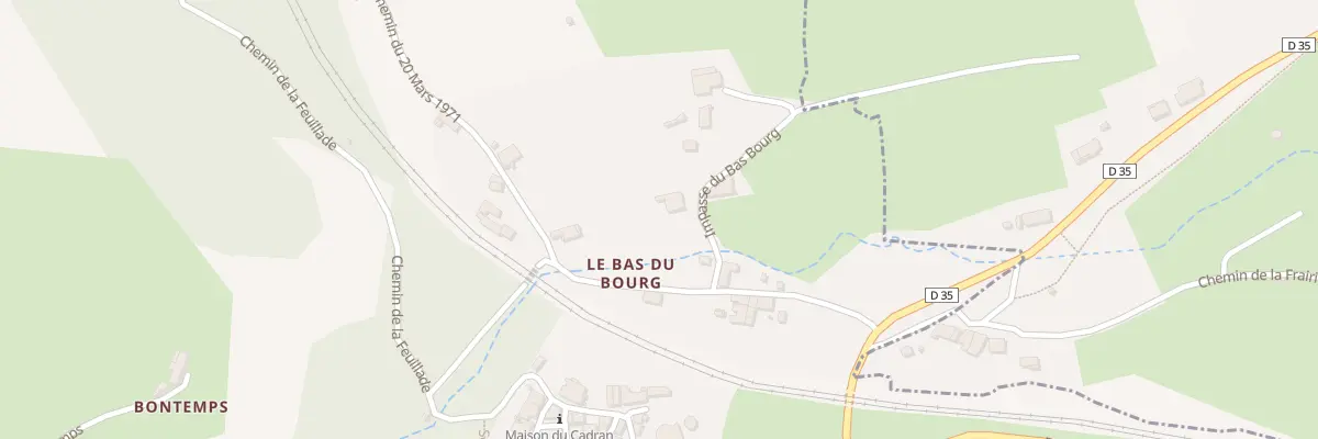 Plan du 188 Imp du Bas Bourg au Crozet