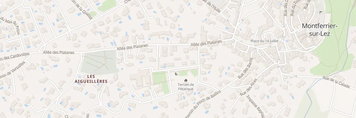 Plan du 34 Che des Aigueilleres à Montferrier-sur-Lez