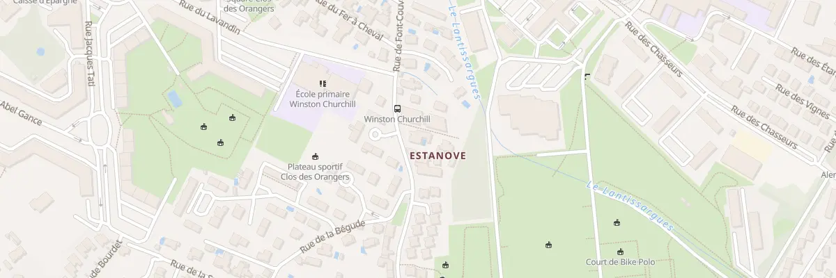 Plan du 607 Rue de Font-Couverte à Montpellier