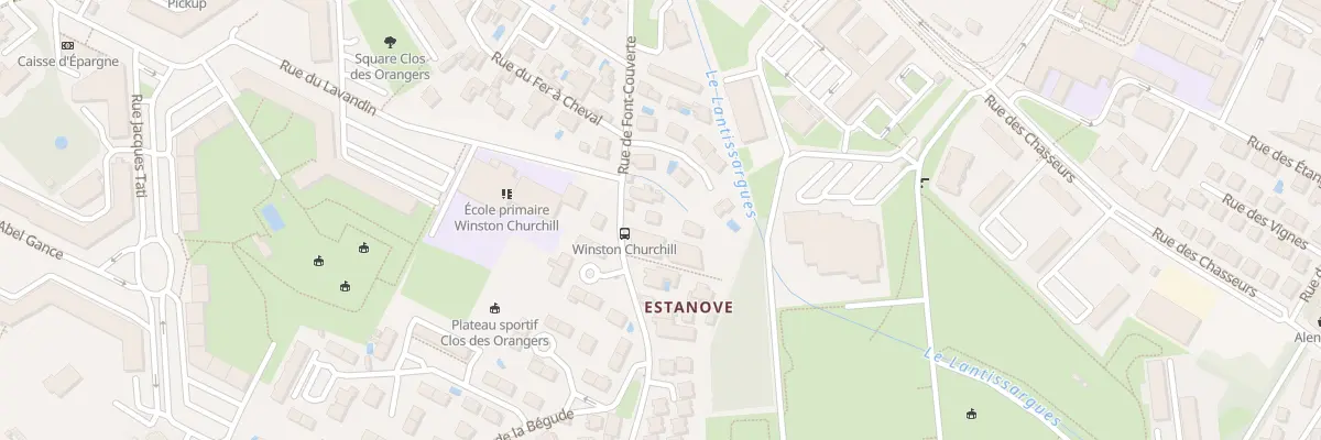 Plan du 599 Rue de Font-Couverte à Montpellier