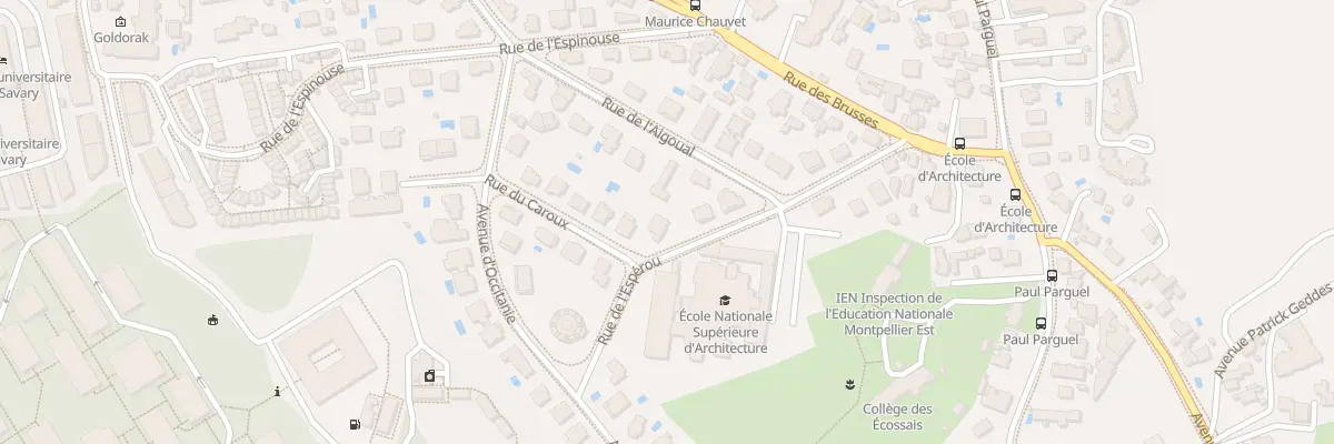 Plan du 184 Rue de l’Espérou à Montpellier