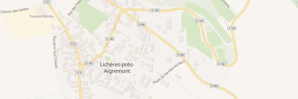 Plan du 8 Rue de la Poterne à Lichères-près-Aigremont